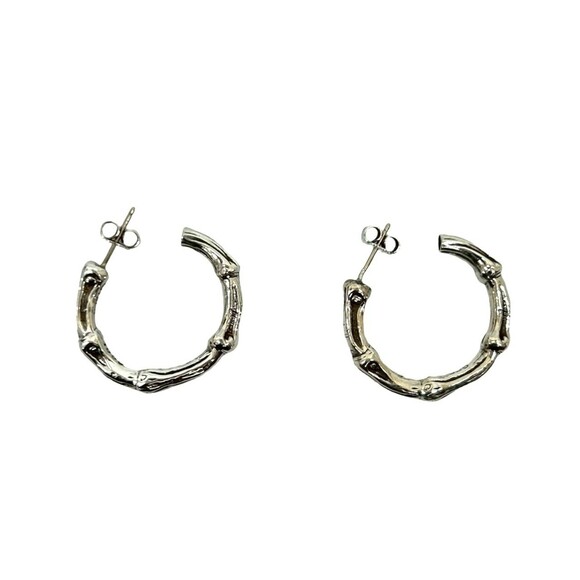 TIFFANY Authentic Silver Bamboo Earrings